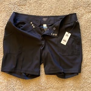 Jofit golf shorts. Black 94% poly and 6%spandex.